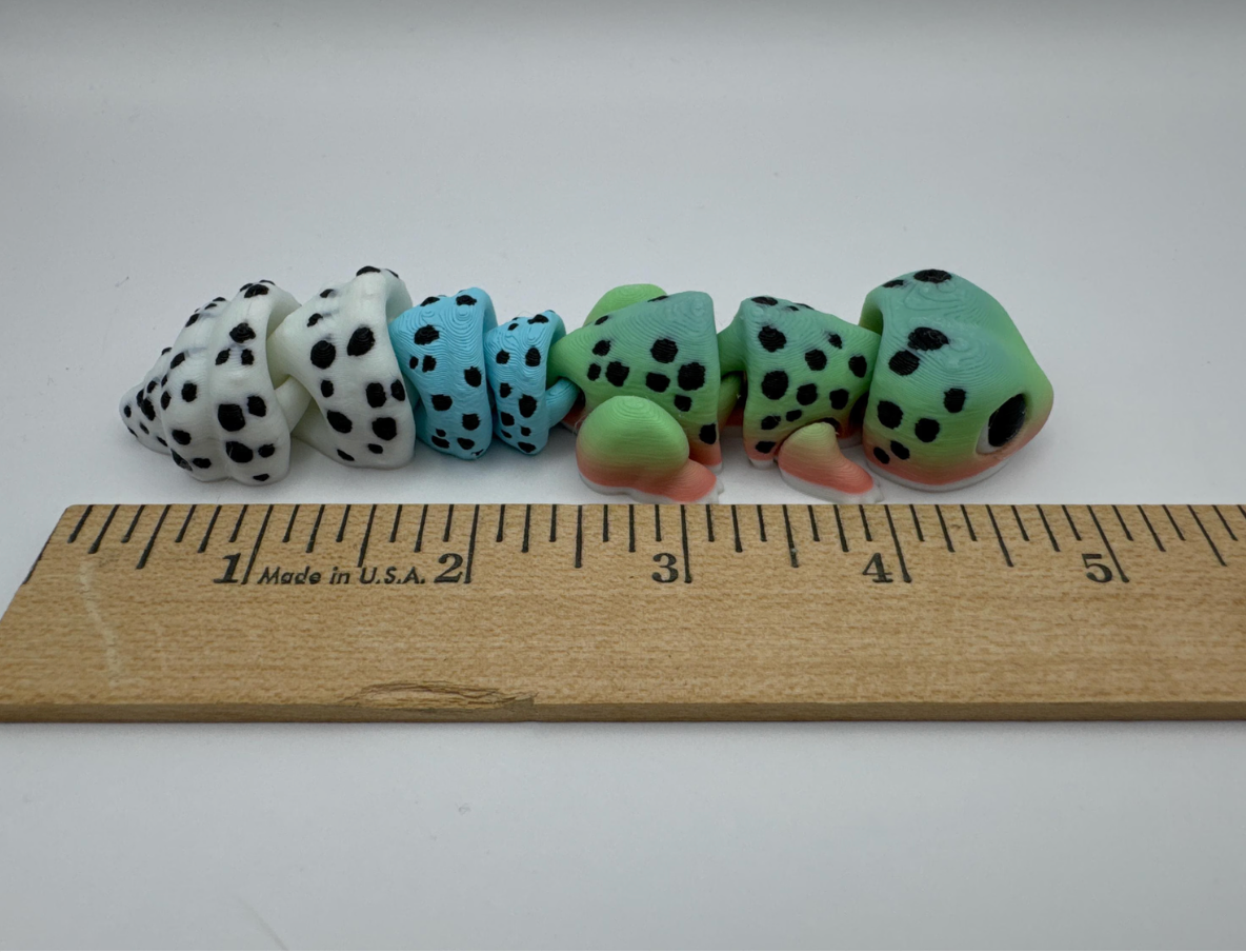 Flexi Leopard Gecko | Articulated Colorful Fidget Animal | Gift for Him/Her | Cute Articulated 3D Printed Desk Toy